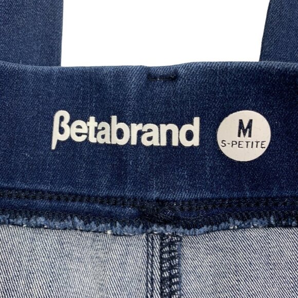 Betabrand Yoga Denim Wide Leg Pull-On Jeans Women's Size MSP Medium Short Petite - Picture 7 of 7